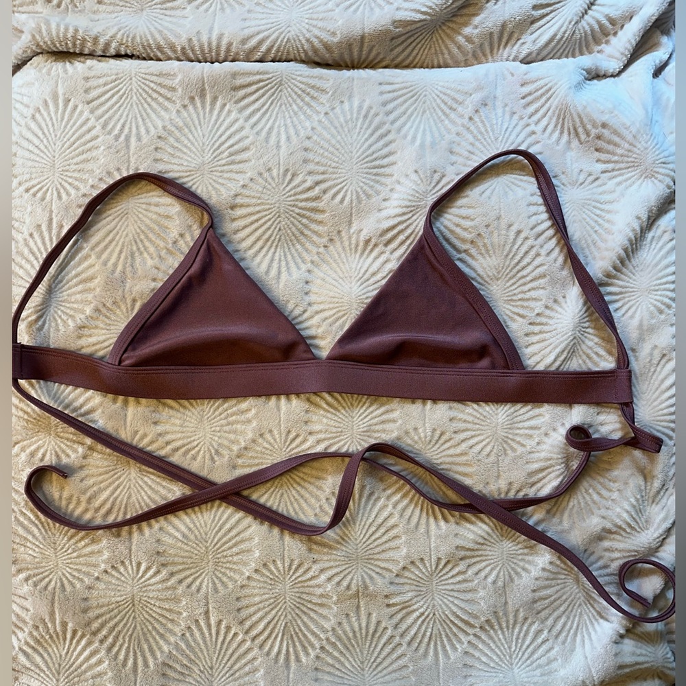 Kulani Kinis Mauve shimmer Bikini Top